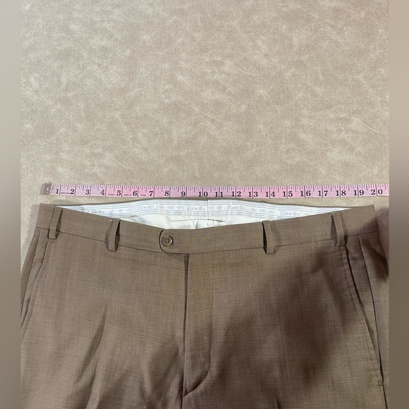 Zanella Brown Dress Pants Men’s 38 - Picture 7 of 8